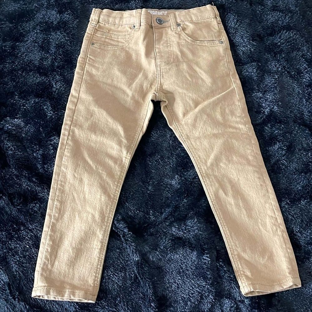 NWT Zara Kids Tan Jeans 5 Pockets